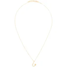 Мини-колье с изогнутой подвеской-буквой