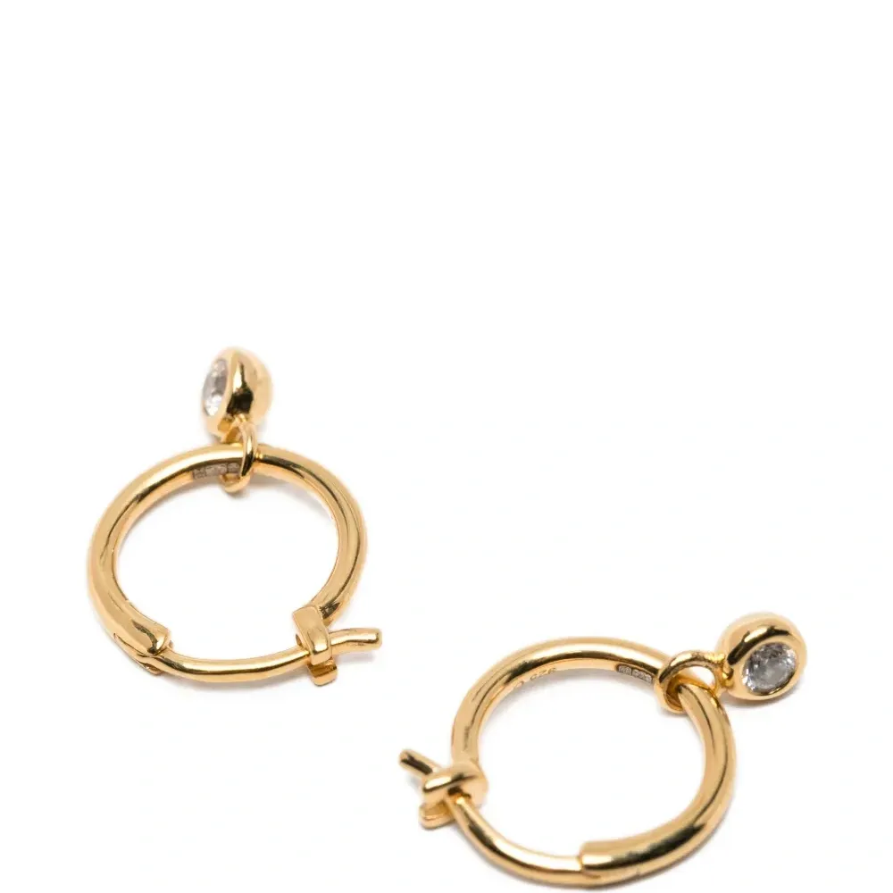 Серьги-кольца Tennis Charm