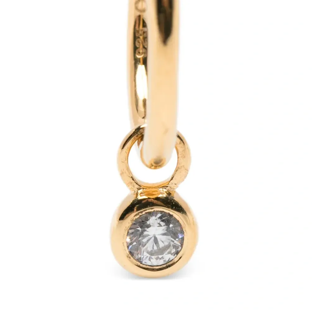 Серьги-кольца Tennis Charm