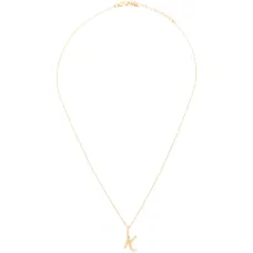 Мини-колье с изогнутой подвеской-буквой