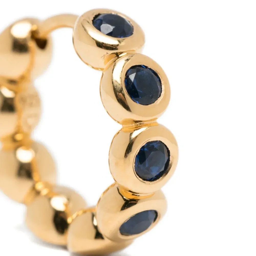 Маленькие серьги-кольца Tennid с сапфирами