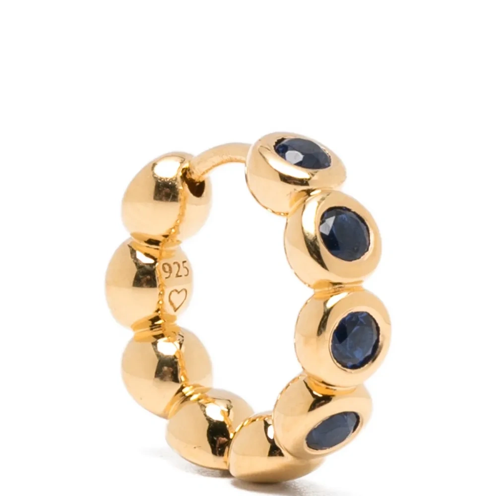 Маленькие серьги-кольца Tennid с сапфирами