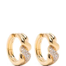 Маленькие серьги-кольца Molten