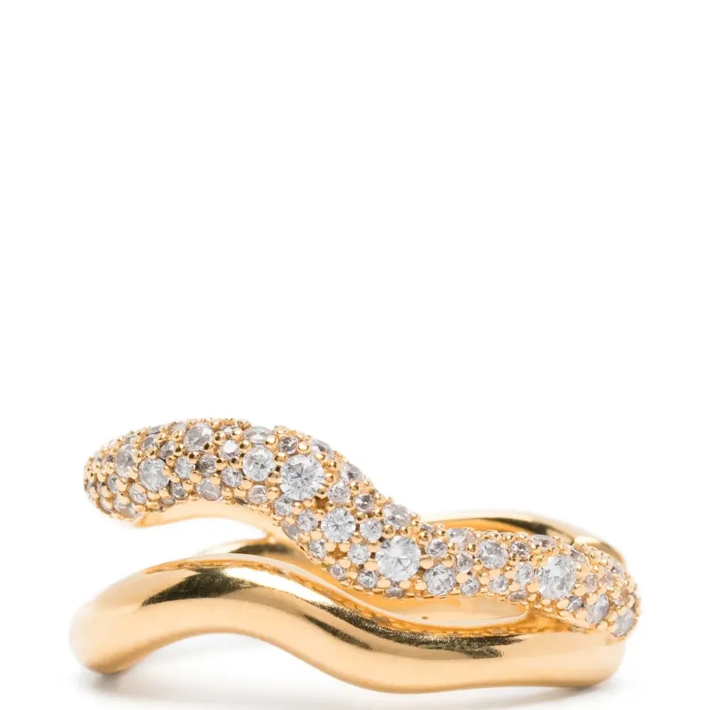 Декорированные серьги-кольца Molten