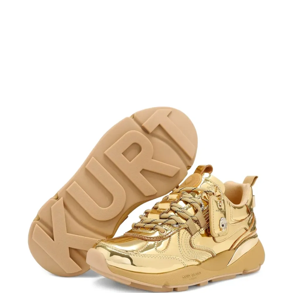 Кроссовки Kurt Runner с эффектом металлик