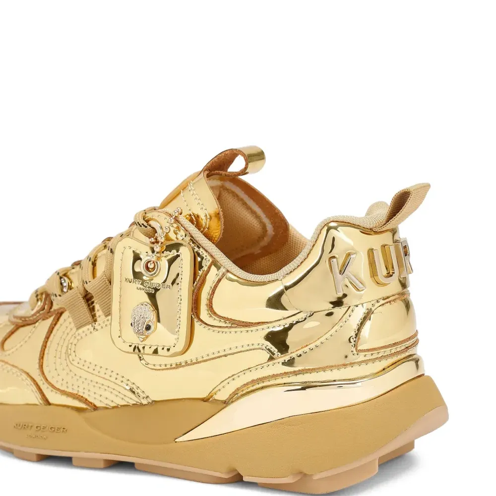 Кроссовки Kurt Runner с эффектом металлик