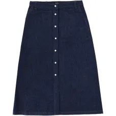 Джинсовая юбка миди