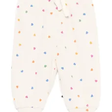 Брюки с принтом в виде сердечек