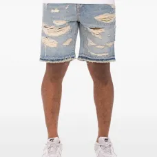 Джинсовые шорты Comet с эффектом потертости