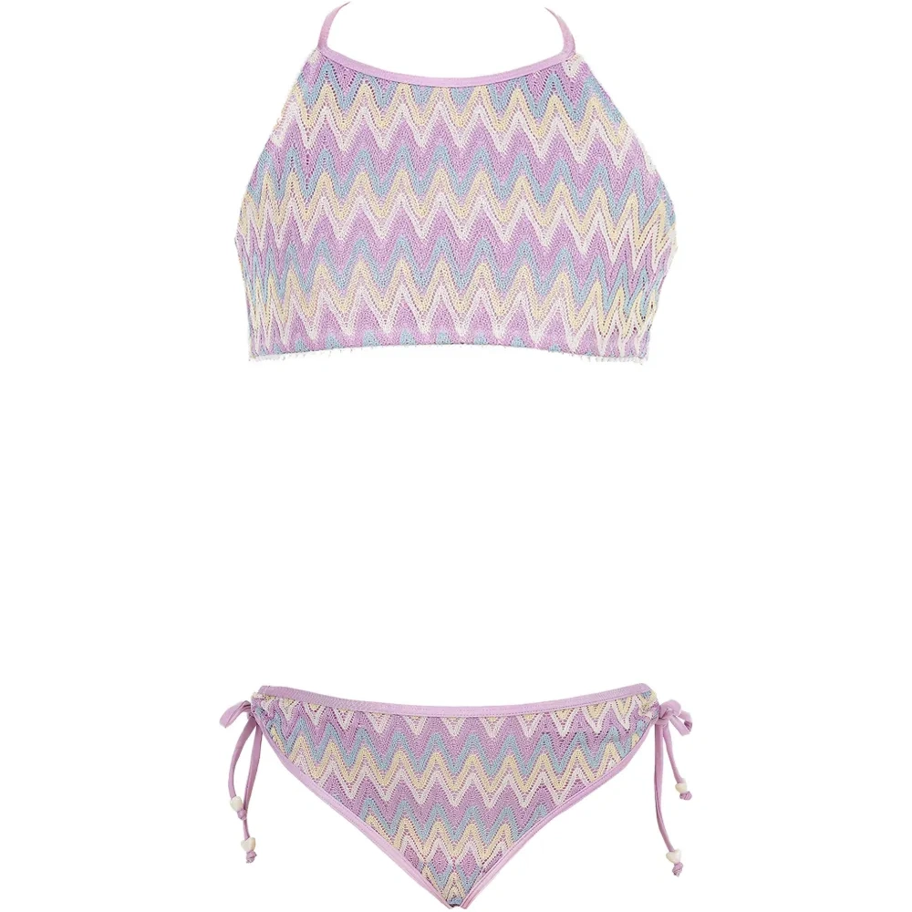 Бикини с зигзагообразной завязкой