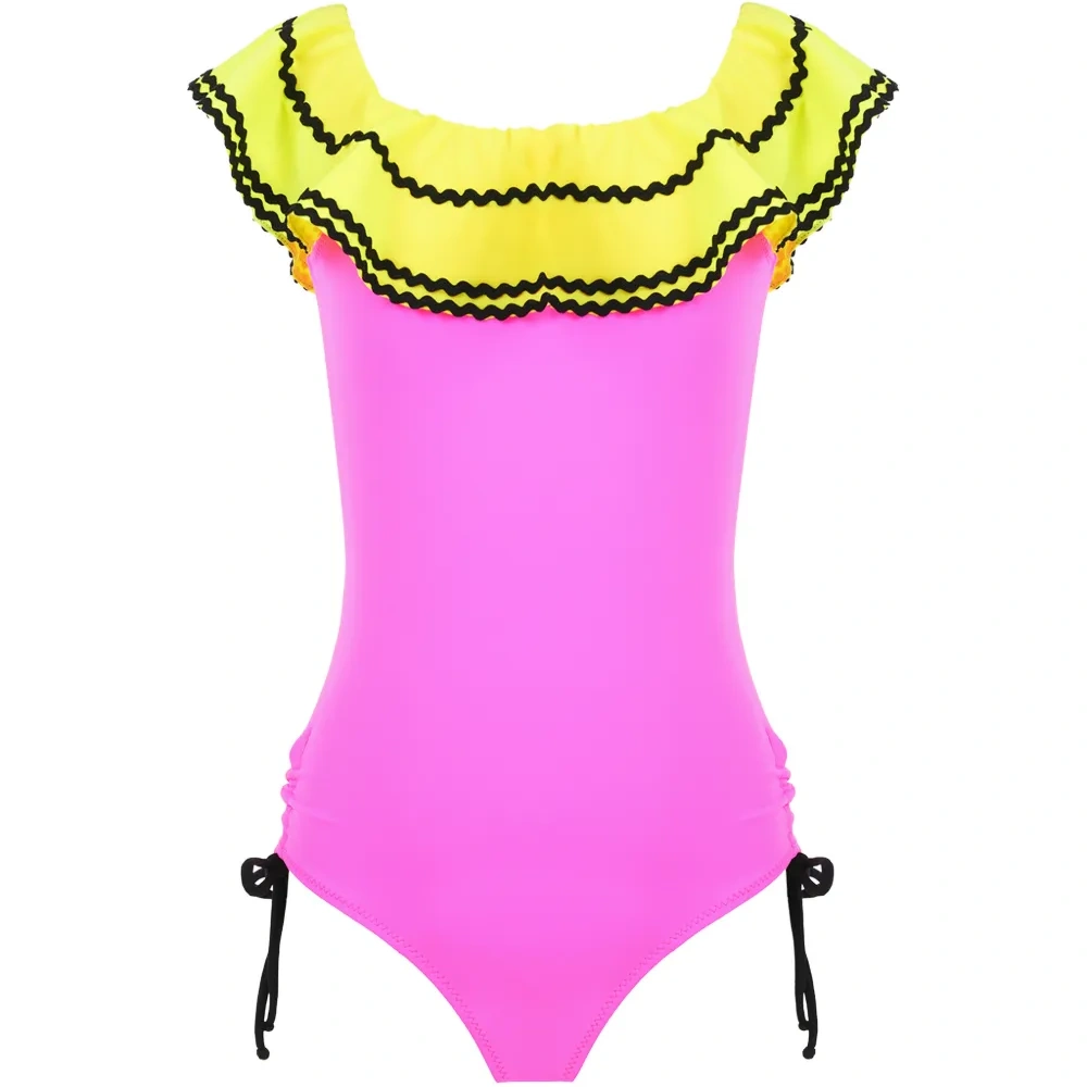 Слитный купальник с оборками Bristol