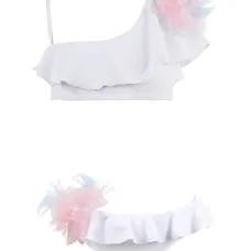 Бикини Saphira с оборками и цветочными аппликациями