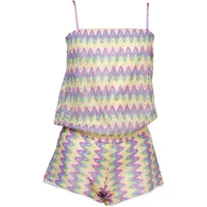 Комбинезон с зигзагообразным узором Комбинезон с зигзагообразным узором