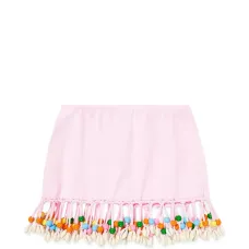Юбка-ракушка с бисерной отделкой по подолу