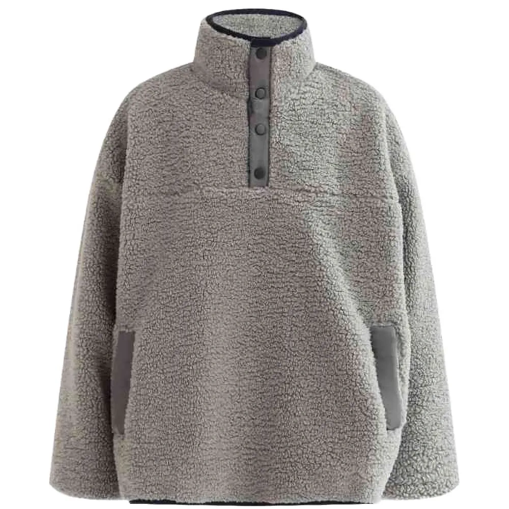 Пуловер из шерпы на пуговицах Пуловер из шерпы на пуговицах