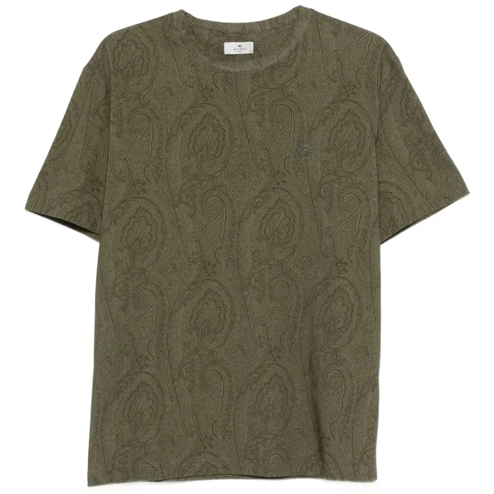 Футболка с узором "пейсли"