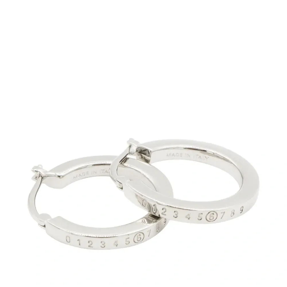 Серьги-кольца с логотипом Numeric