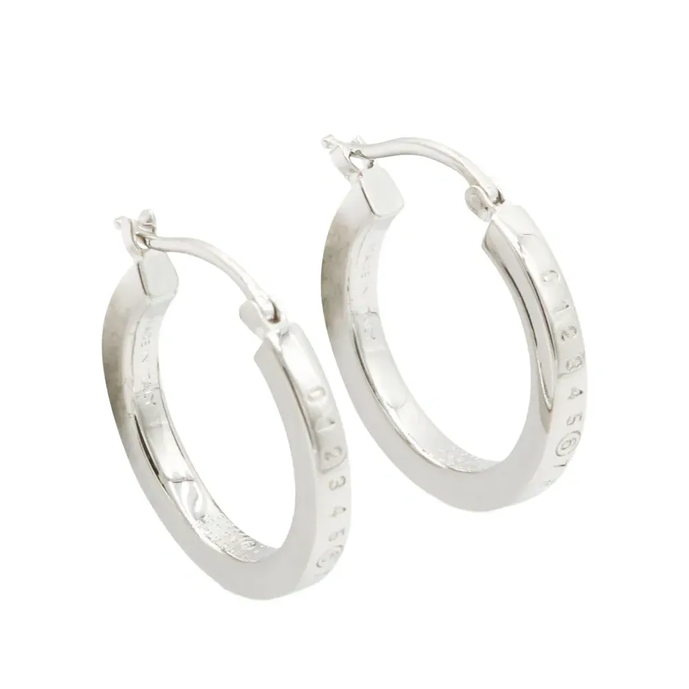 Серьги-кольца с логотипом Numeric