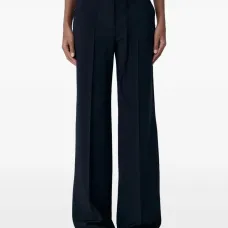 Брюки с высокой талией и широкими штанинами