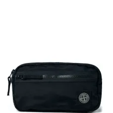 Поясная сумка с нашивкой-логотипом и фронтальной молнией Поясная сумка с нашивкой-логотипом и фронтальной молнией