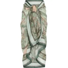 Пляжная юбка с принтом "пейсли"