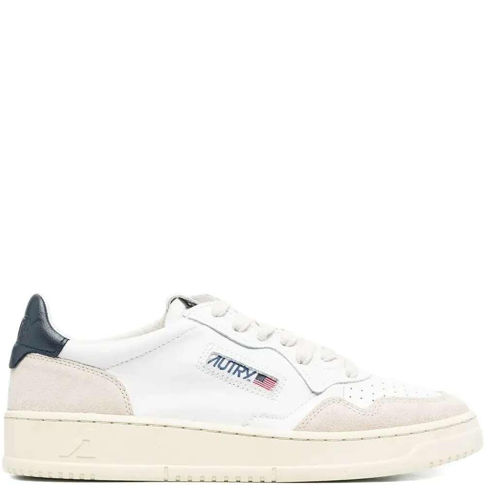 Кожаные кеды Medalist Low с замшей и логотипом