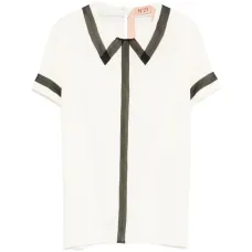 Топ с контрастной отделкой