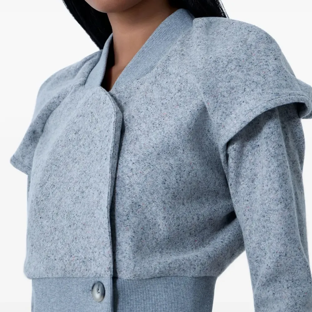 Кардиган с ребристой резинкой на поясе