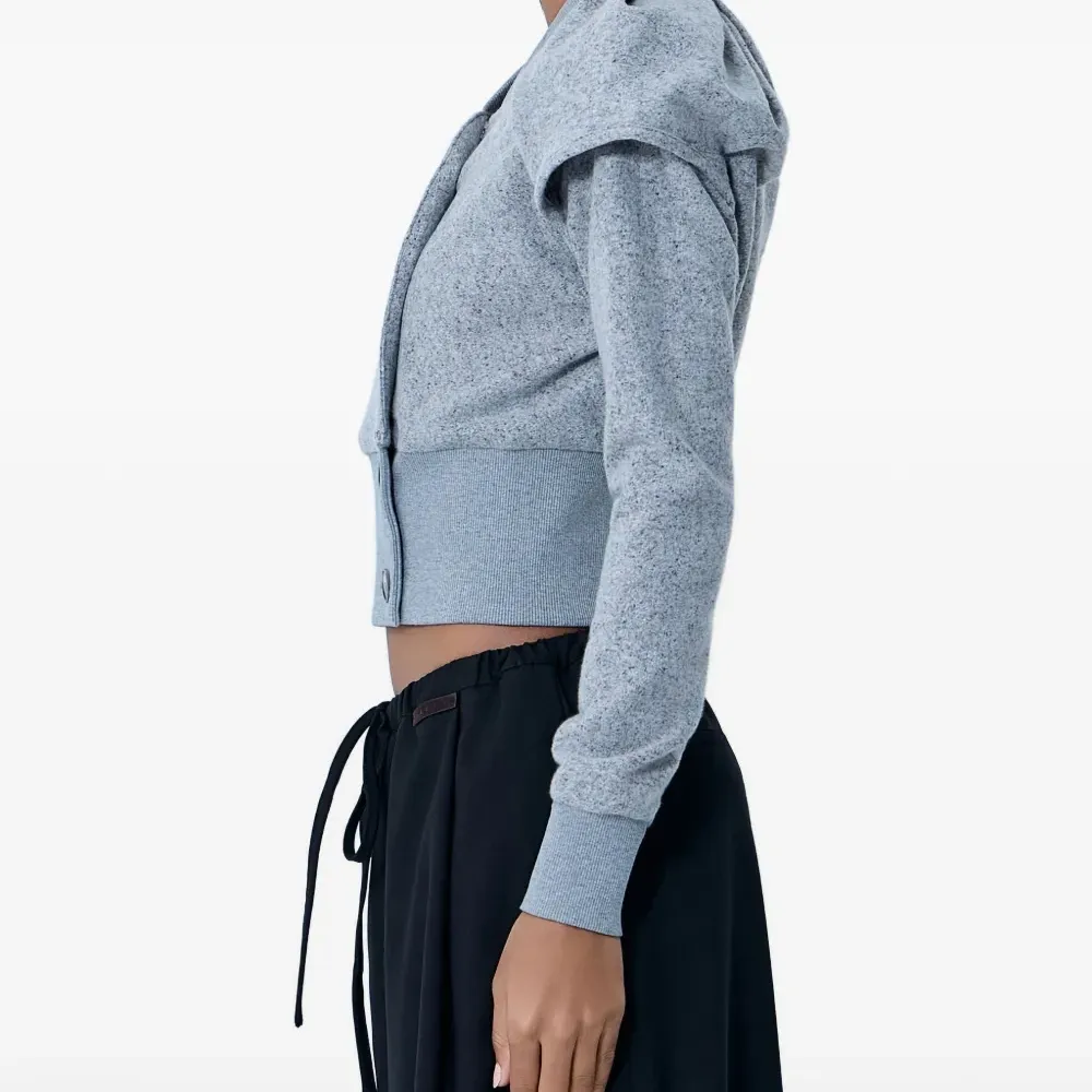 Кардиган с ребристой резинкой на поясе