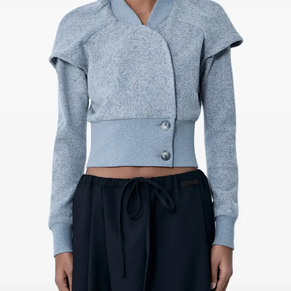 Кардиган с ребристой резинкой на поясе