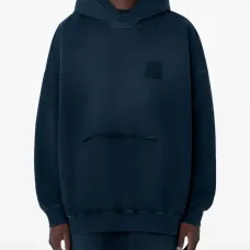 Толстовка с капюшоном и фактурной тканью