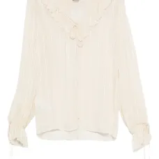 Блузка с оборками на воротнике