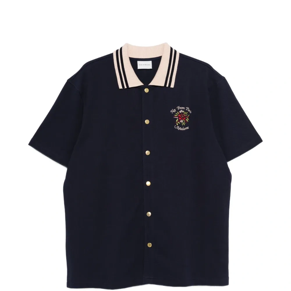 Рубашка на пуговицах с вышивкой