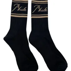 Полосатые носки с логотипом