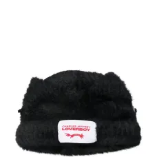 Пушистая толстая шапка с ушками