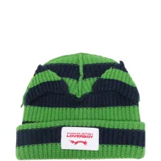 Суперобъемная вязаная шапка в полоску Chunky Ears Суперобъемная вязаная шапка в полоску Chunky Ears