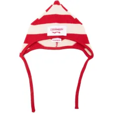 Шапка-бини в полоску с шипами