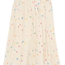 Плиссированная юбка Bess с принтом в виде сердец Плиссированная юбка Bess с принтом в виде сердец