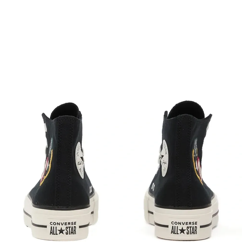 Кеды на платформе Chuck Taylor All Star Lift с цветочными нашивками