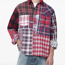 Рубашка с лоскутным дизайном