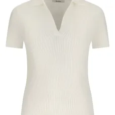 Топ в рубчик с V-образным вырезом
