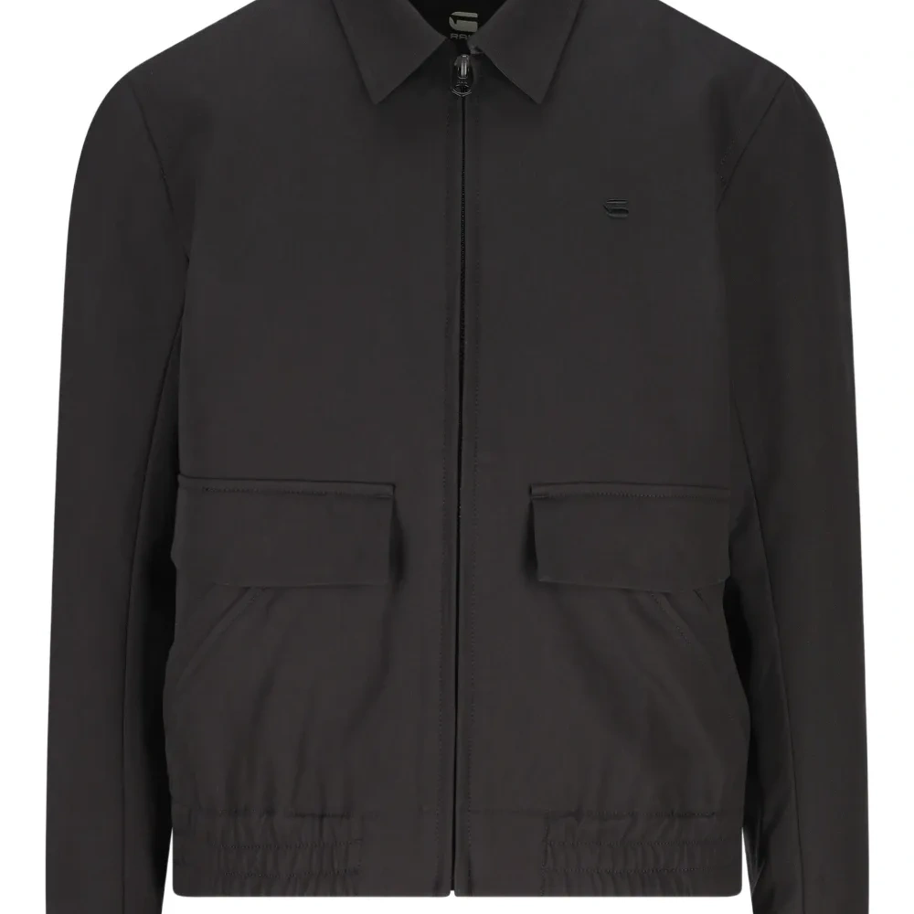 Куртка с нашивкой-логотипом и накладным карманом