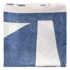 Шарф с эффектом денима