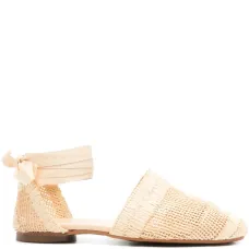 Плетёные эспадрильи с завязками Плетёные эспадрильи с завязками