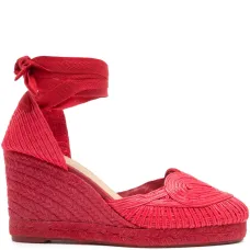 Плетёные эспадрильи Cacia с завязками