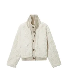 Жакет с воротником на пуговицах