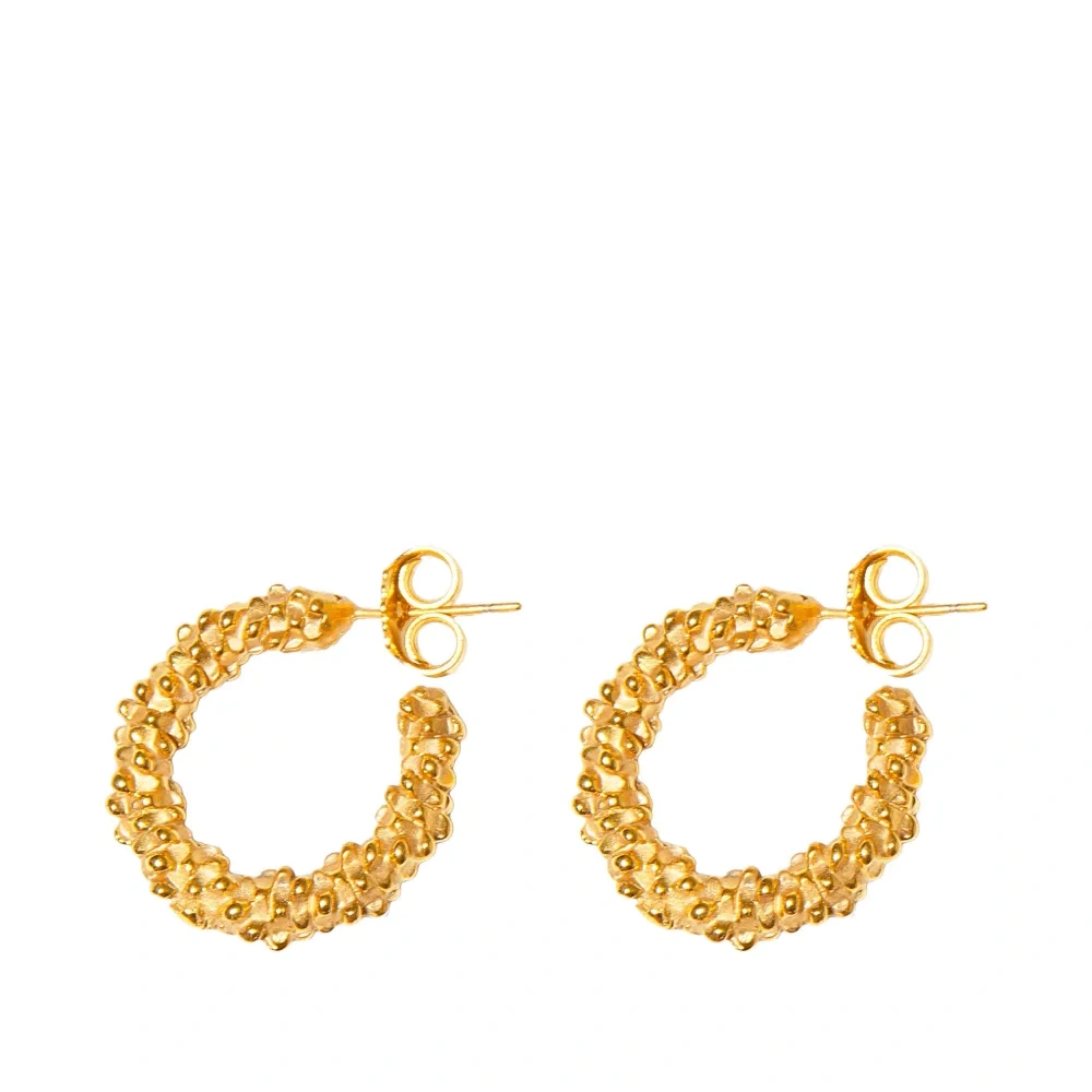 Текстурированные серьги-кольца Quinn