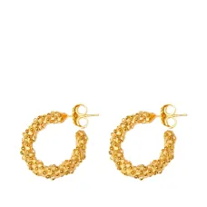 Текстурированные серьги-кольца Quinn Текстурированные серьги-кольца Quinn