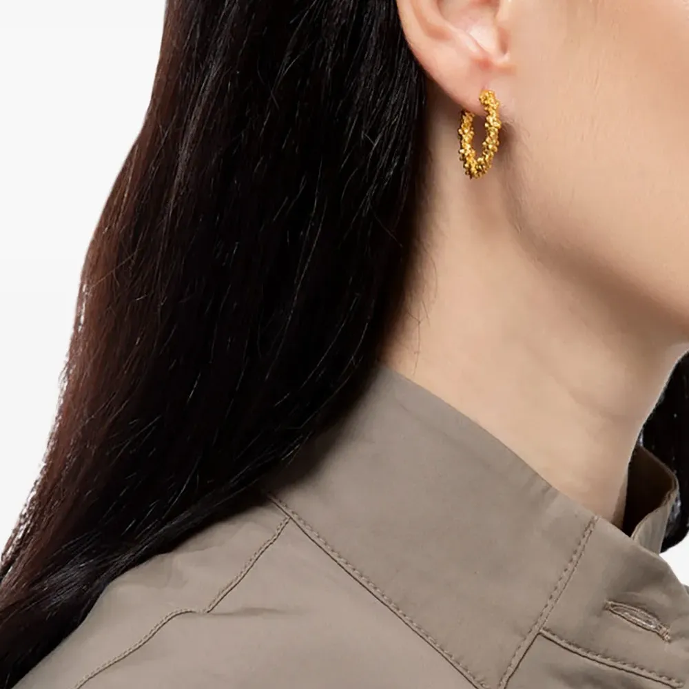 Текстурированные серьги-кольца Quinn