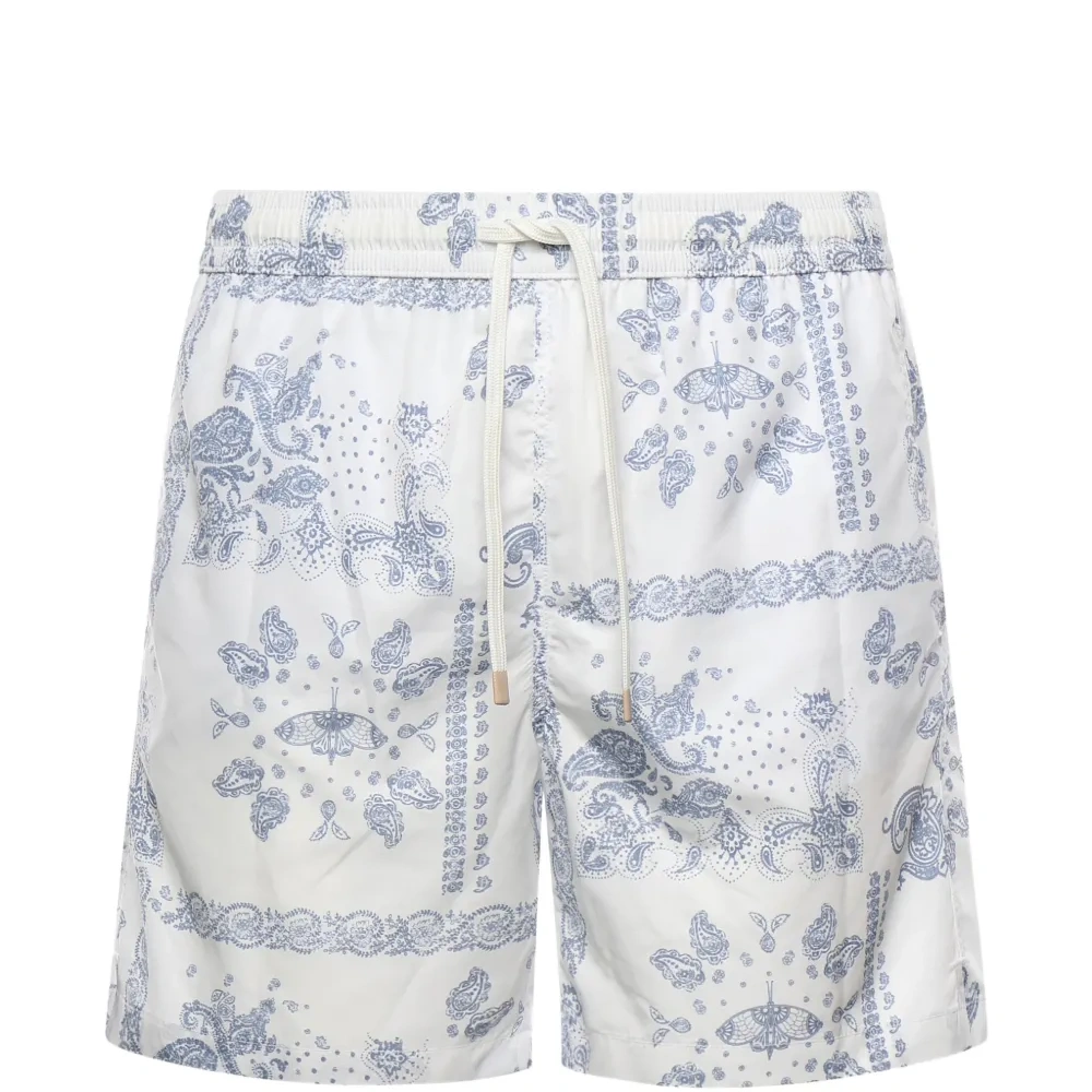 Плавки-шорты с принтом "пейсли"
